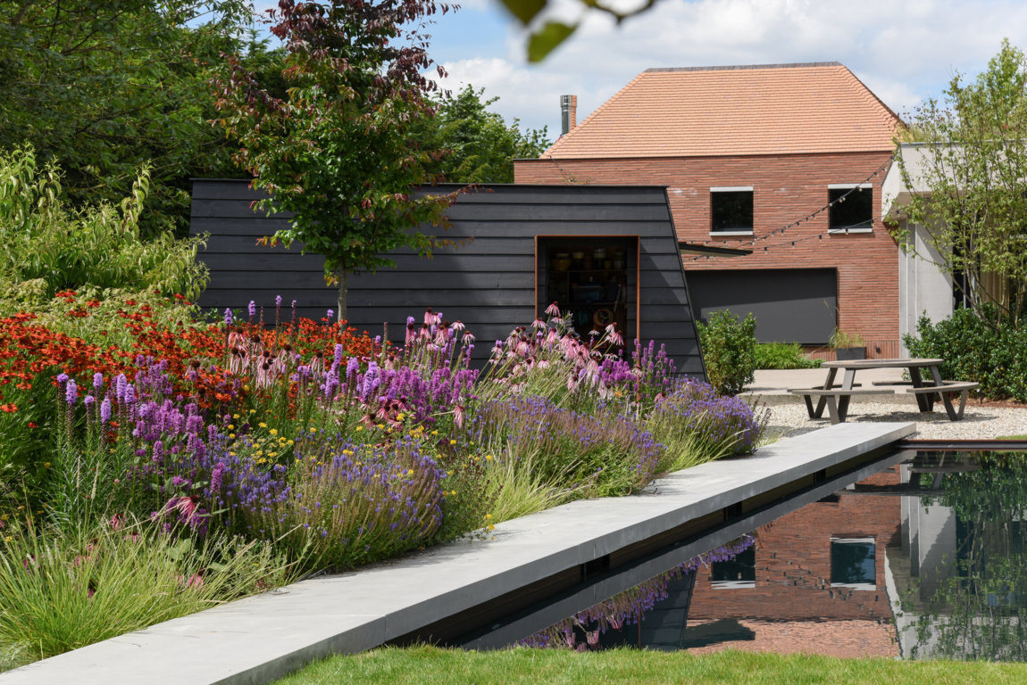 Deerlijk - Weelderige tuin met zwemvijver