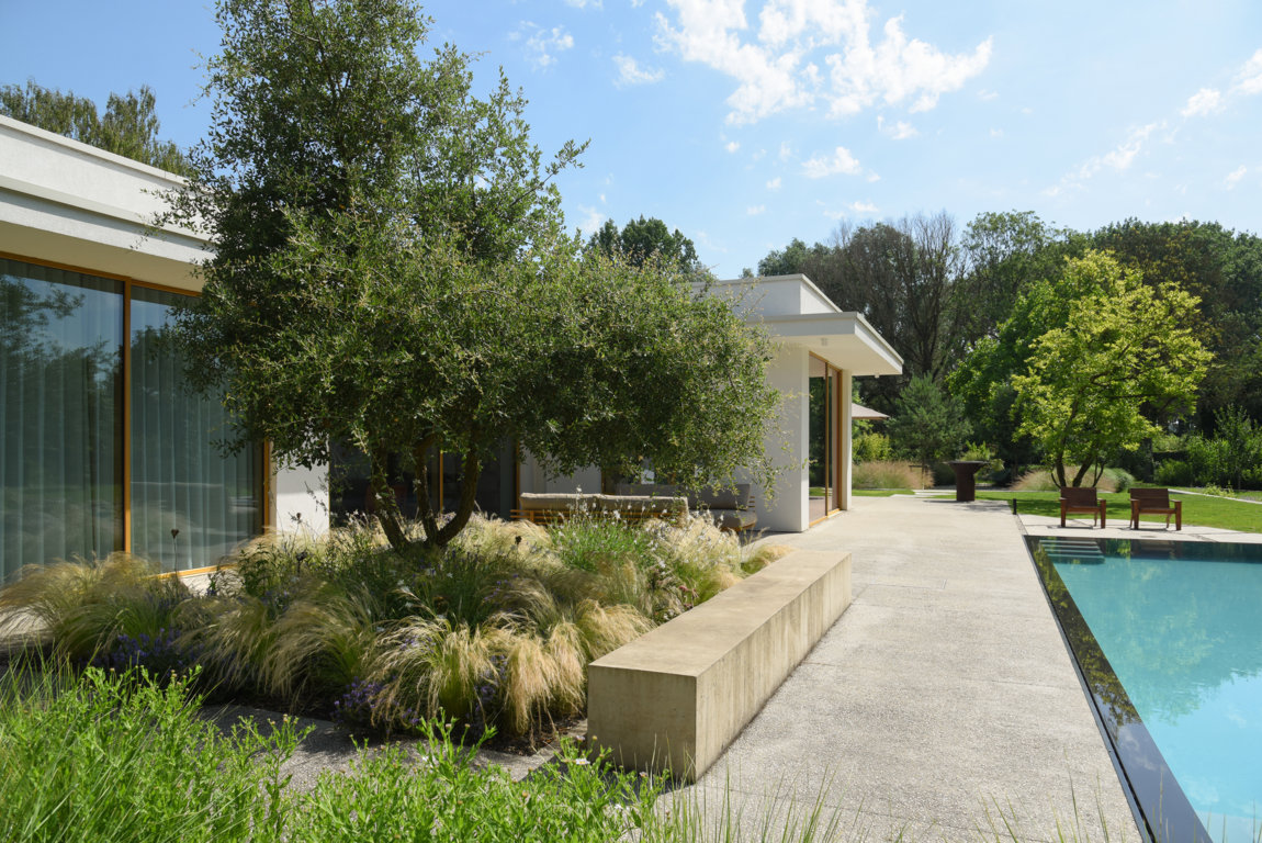 Marcq-en-Baroeul - Moderne tuin met hoogteverschil